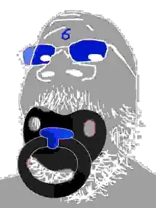 admin 6, gapejak, babyjak, mustached gapejak, babyjak, baby, compressed, gray skin, inverted, mustache