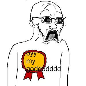 soyak, doctos, arm, award, badge, ear, glasses, open mouth, scared, soyjak