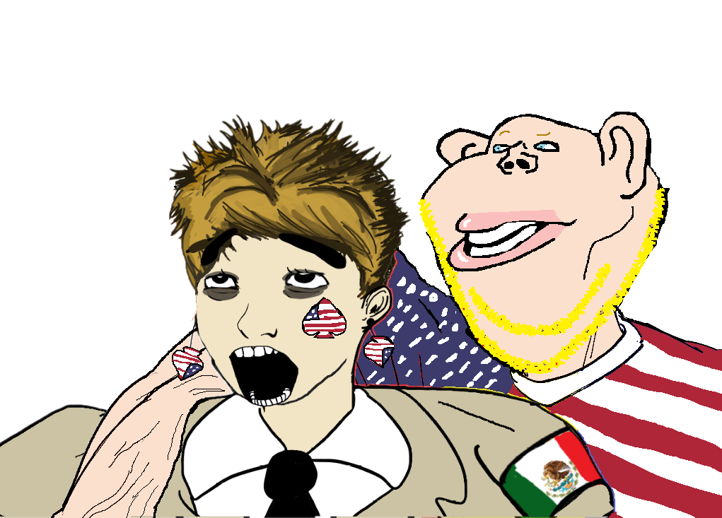 cobson, impish soyak ears, impish ameriaryan, impish amerimutt, amerimutt, aryan, 2soyjaks, a10 eyes, blonde hair, blue eyes