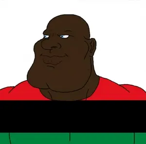 meximutt, mexiaryan, a10 eyes, africa, bald, black skin, blue eyes, bnwo, pan african, white background