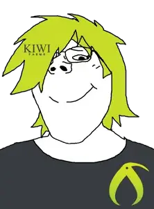 gapejak, female gapejak, terryjak, femjak, closed eyes, female, femcel, glasses, green hair, kiwifarms