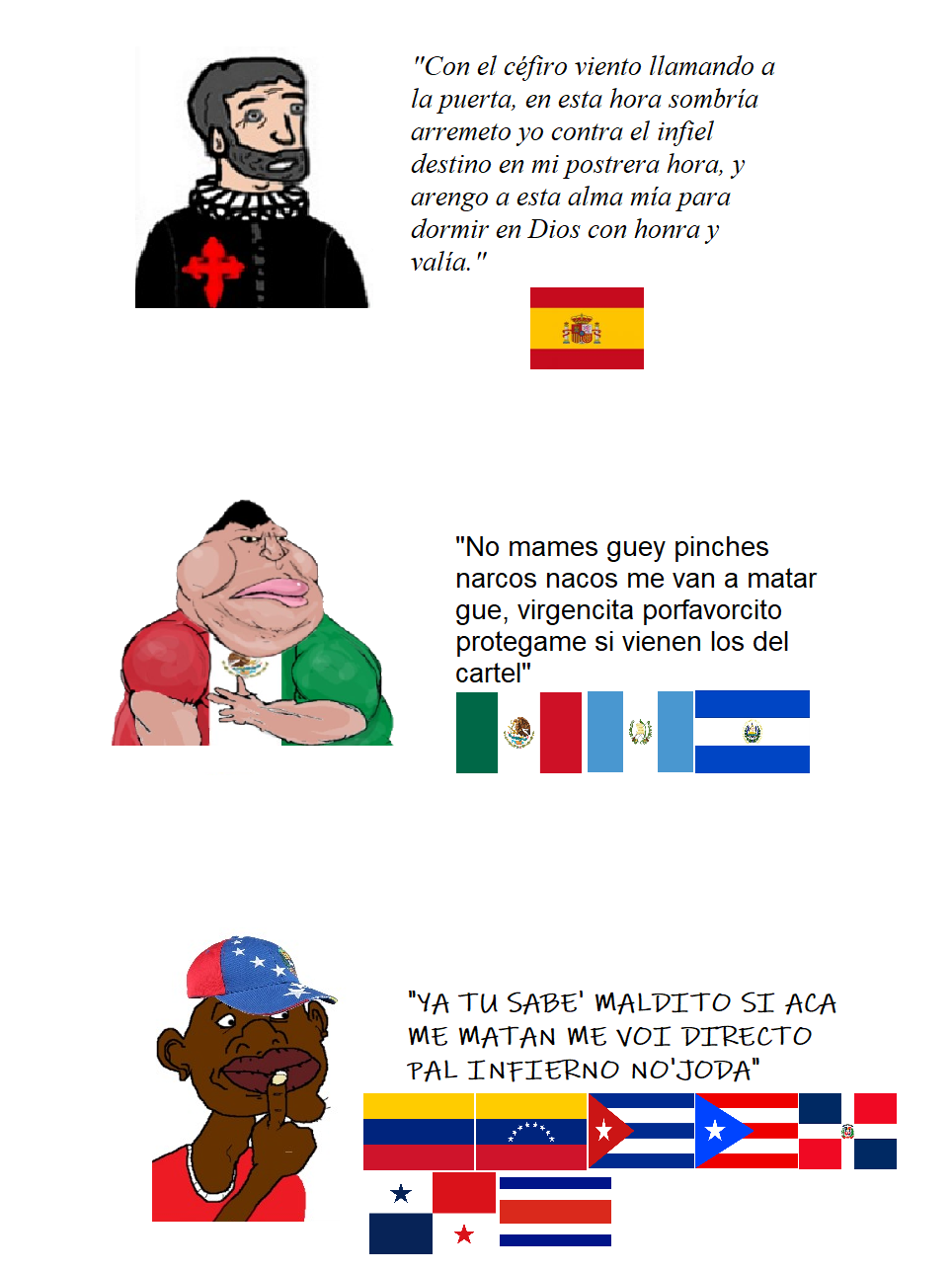 sheeeit, meximutt, colombia, costa rica, cuba, dominican republic, el salvador, guatemala, mexico, nigger