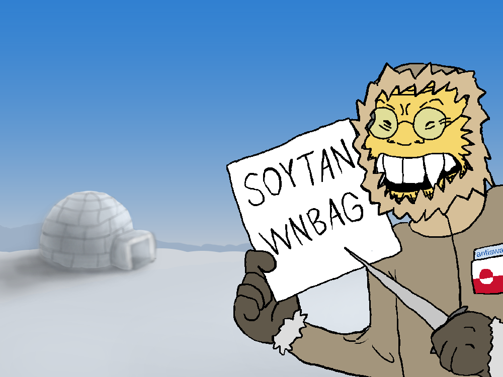 soykio kid, clothes, eskimo, glasses, greenland, half open mouth, hands, high effort, holding object, igloo