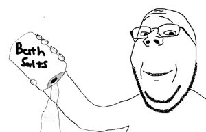 gapejak, wholesome soyjak, arm, bath salts, glasses, smile, soyjak, stubble