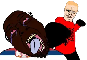 bernd, chudjak, aryan, a10 eyes, albania, blonde hair, bloodshot eyes, boxing, boxing glove, crying