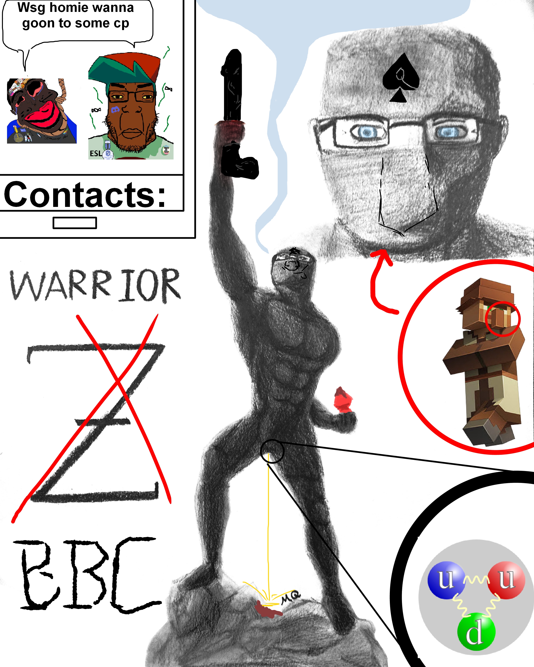 villager (minecraft), chudjak, markiplier soyjak, chudplier, jartycuck, patrick, arrow, atom, bbc, blue eyes