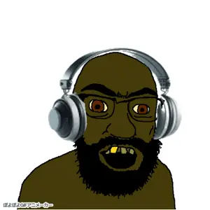feraljak, tetojak, animated, headphones, islam, mozzlem peeg, mudslime, muslims, religion, shitskin