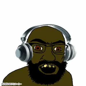 feraljak, tetojak, animated, headphones, islam, mozzlem peeg, mudslime, muslims, religion, shitskin