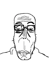 markiplier soyjak, asiamutt, asia, asian, buck teeth, closed mouth, fixed, glasses, mutt, soyjak