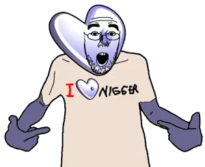 shirtjak, /g/, 4chan, arm, clothes, gentoo, glasses, hands, heart, i heart nigger
