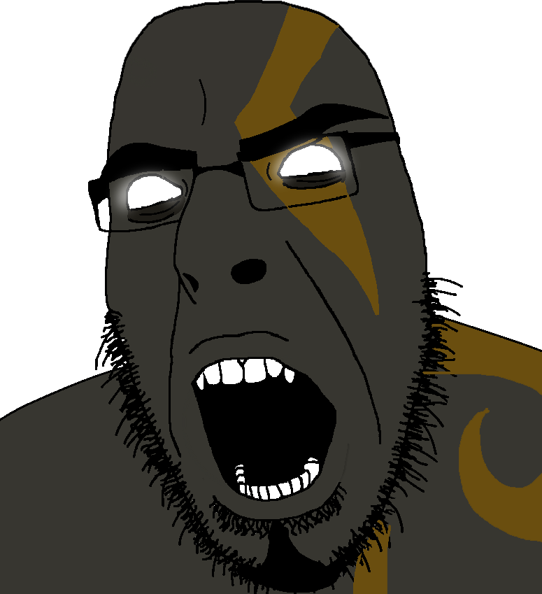 kratos, cobson, modern cobson, angry, beard, character, dark odyssey collection, god of war ragnarök, gray skin, open mouth