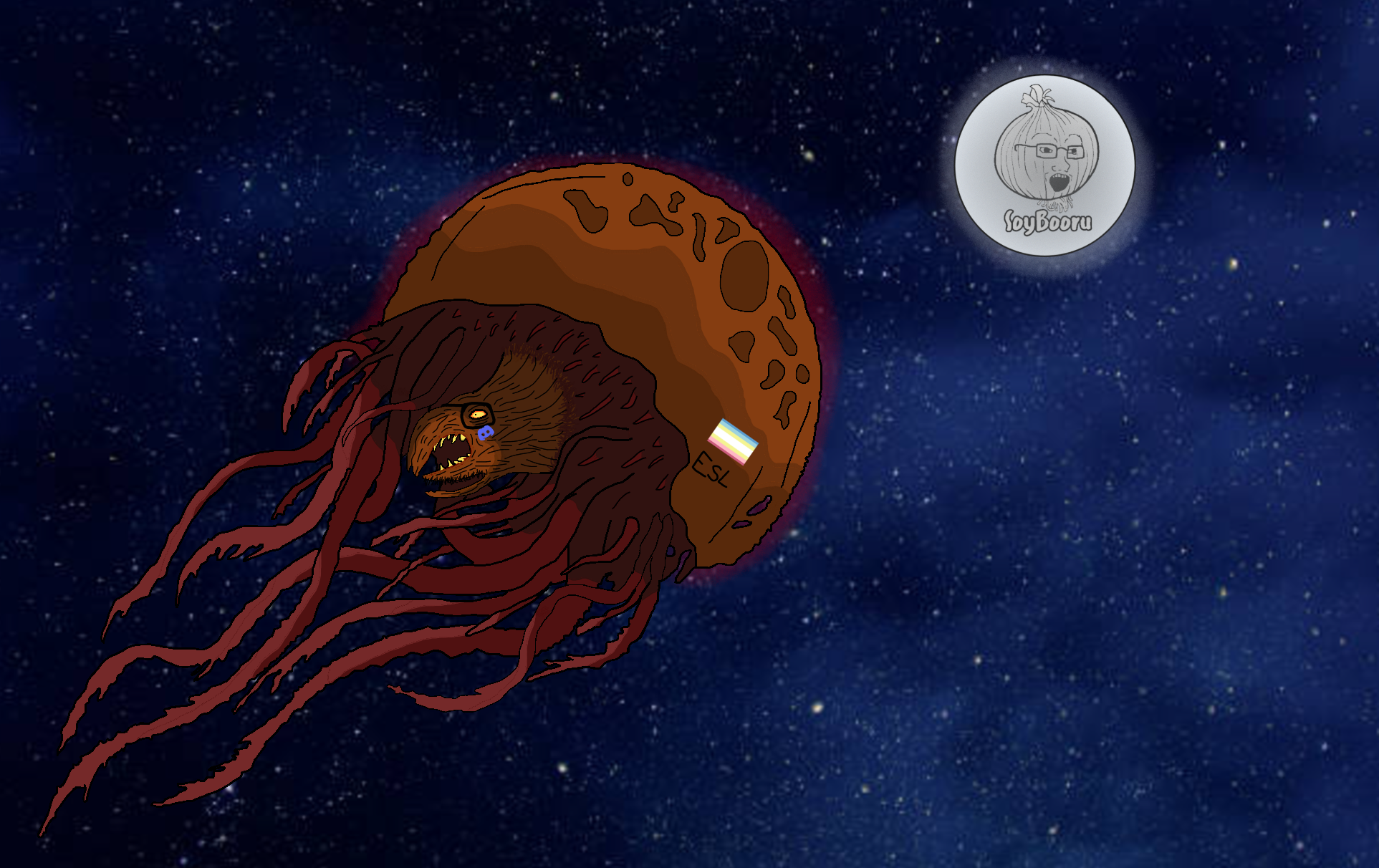 esl fnf pedo, unknown, pedomorphs, 900-84-cuck-b, brethen moon, brown skin, dead space, discord, discord logo facial mark, esl