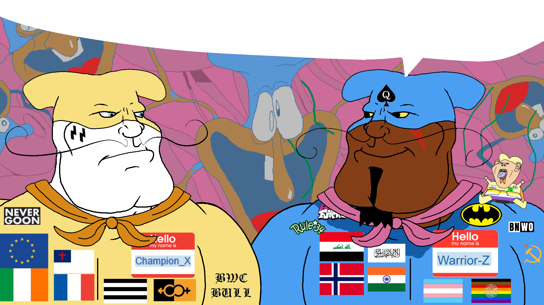 kratos, impish soyak ears, meximutt, mexiaryan, aryan, a10 eyes, bbc slut, bnwo, bo noise, bwc