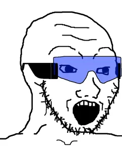 xjanny, soyak, glasses, open mouth, stubble, sunglasses, tinted glasses