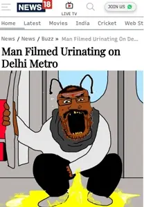 markiplier soyjak, animal, antenna, brown skin, bug, cockroach, delhi, glasses, hindroach, hindu
