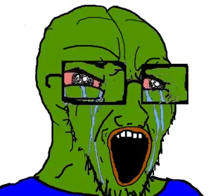 pepe, soyak, amphibian, animal, bloodshot eyes, crying, deformed, frog, glasses, green skin