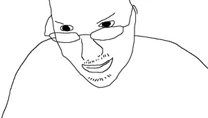 hackerjak, beard, glasses, smug, stubble