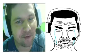 chudjak, chudjak front, crying, dawid jasper, dog beater, headphones, headset, irl soy, looking at you, real life