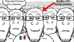 markiplier soyjak, crowd, flag, happy, mexico, spytino, mexico