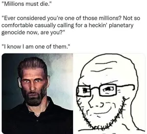 gigachad, soyak, soyak (smug), beard, chad, glasses, looking at you, milions must die, op is an aryan beast for not taging his own posts, smug