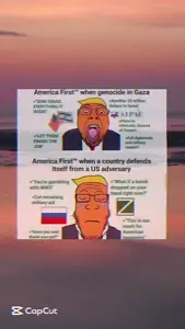 donald trump, bernd, markiplier soyjak, aipac, animated, capcut, clothes, crying, glasses, open mouth