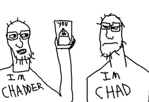 meximutt, chad, drawing, multiple soyjaks, phone, soybooru, soyjak, you