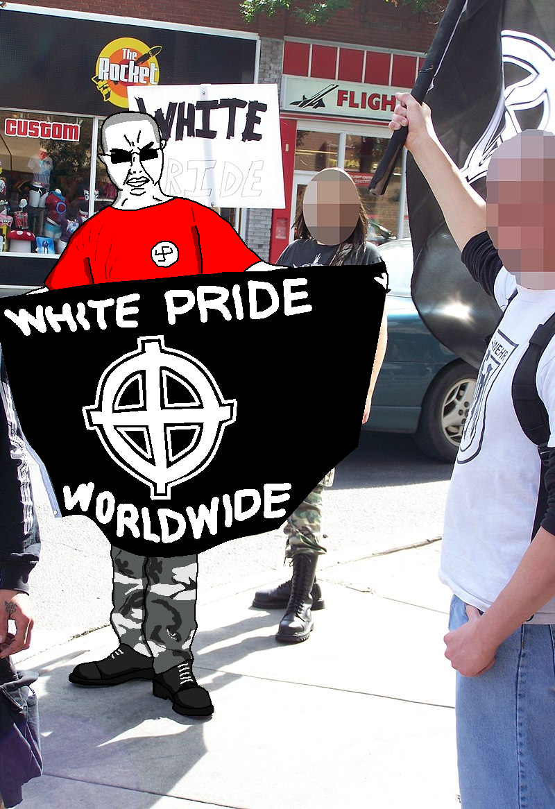 chudjak, chudjak front, bald, boot, boots, camouflage, cargo pants, flag, full body, glasses