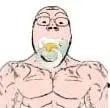 chudjak, gapejak, babyjak, chudjak front, gapejak front, muscular chud, babyjak, baby, beard, buff