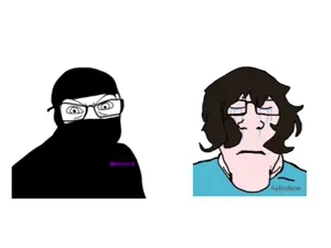 feraljak, markiplier soyjak, neutralplier, animated, crying, glasses, hair, neutral, text to speech, video