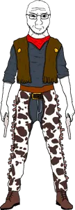 soyak, soyak front, cowboy, front view, gun, weapon