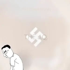 chudjak, album cover, glasses, hair, hoobastank, music, side view, swastika