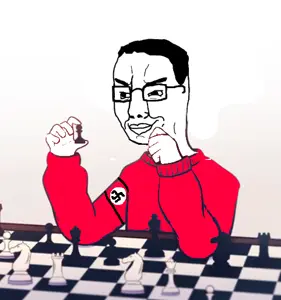 chudjak, album cover, chess, music, swastika, uncolored skin, yun head