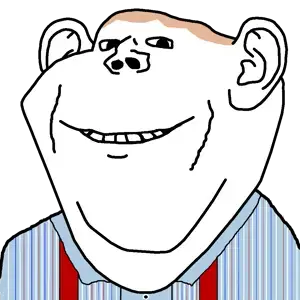sabiopajin, impish soyak ears, bald, buttoned shirt, chin, closed mouth, collared shirt, double chin, ear, looking at you