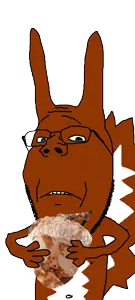 gapejak, wholesome soyjak, squirreljak, acorn, animal, animated, crying, gem, holding object, sad