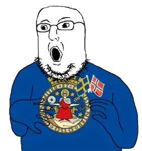 norwegian, animal, arm, county, flag, glasses, hair, hands, holding object, lion