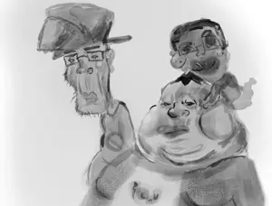 chudjak, markiplier soyjak, meximutt, jartycuck, patrick, jartycuck, black and white, black skin, drawfag, drawn