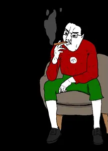chudjak, chair, cigar, sitting, smoking