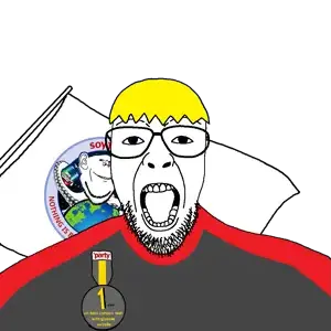 nate higgers, bernd, impish soyak ears, patriotjak, natejak, badge, beard, blonde hair, clothes, flag