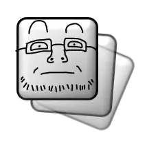 markiplier soyjak, neutralplier, glasses, icon, neutral, nu super nate forever, square, stubble, transparent background, white