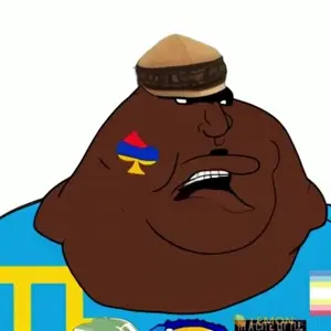 meximutt, morbidmutt, slopjak, animated, clothes, crimean tatar, fat, hat, morbidly obese, obese