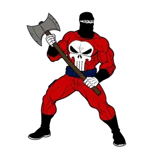 kratos, chudjak, chudjak front, perceptive chud, arabic text, axe, balaclava, bat, bone, bones