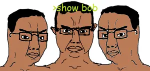 chudjak, chudjak front, angry, brown skin, chudjak brothers, india, indian, looking at you, soyjak, text