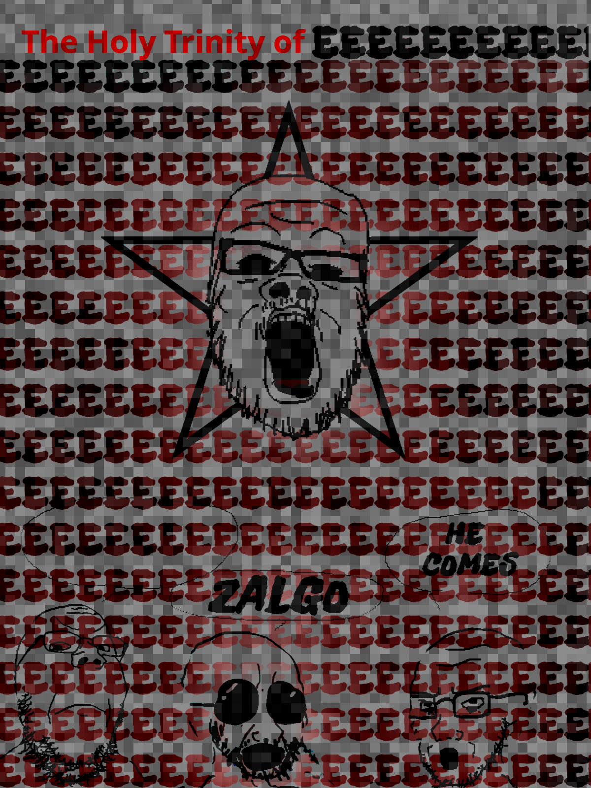 jakker, a24 slowburn soyjak, cryboy soyjak, gapejak, soyak, 4soyjaks, angry, blood, bloodshot eyes, bushy eyebrows