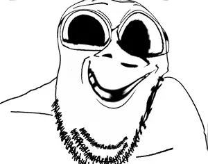 goopjak, cutiegoop, distorted, happy, liquify tool, smile, transparent background