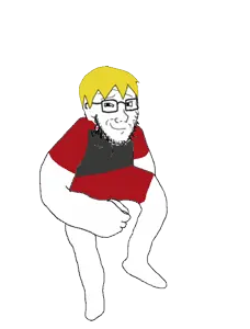 nate higgers, soyak, soyak (smug), natejak, selfish little fuck, animated, arm, blonde hair, closed mouth, clothes