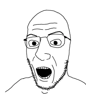 despicijak, bald, beard, glasses, ias, looking at you, open mouth, shocked