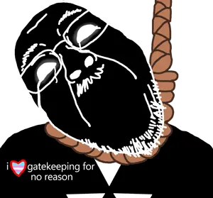 ilovy, bernd, hanging troonjak, troonjak, ack, black skin, crying, glowing eyes, hanging, heart