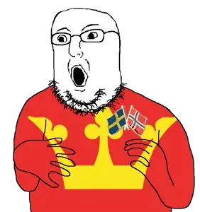 norwegian, arm, county, crown, flag, glasses, hair, hands, norway, open mouth