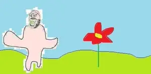 gapejak, babyjak, babyjak, baby, caca, flower, full body, pacifier, plant, stubble