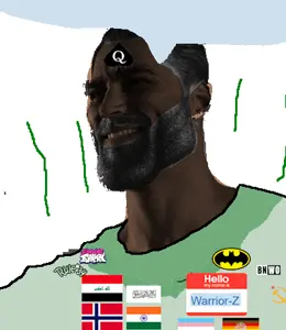 gigachad, kratos, slopjak, afghanistan, asian, bnwo, commie, communism, flag, gay